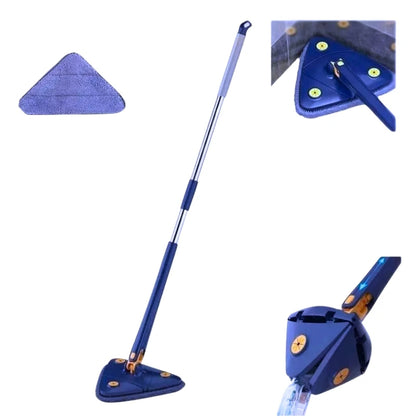 Mop Rodo De Limpeza Triangular Giratório Ajustável Retrátil